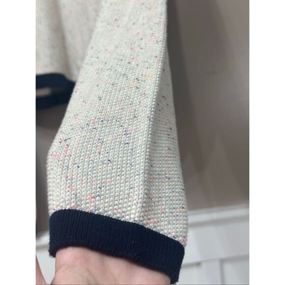 NWT French Connection Mozart Knit Cropped Cream Sweater Women's Large - Picture 3 of 11